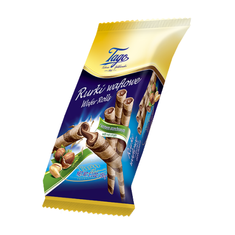 W80 Tago Rurki Waflowe Orzechowe (30x150g)