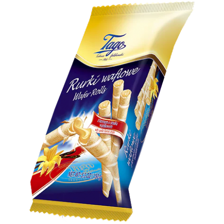 W81 Tago Rurki Waflowe Waniliowe (30x150g)