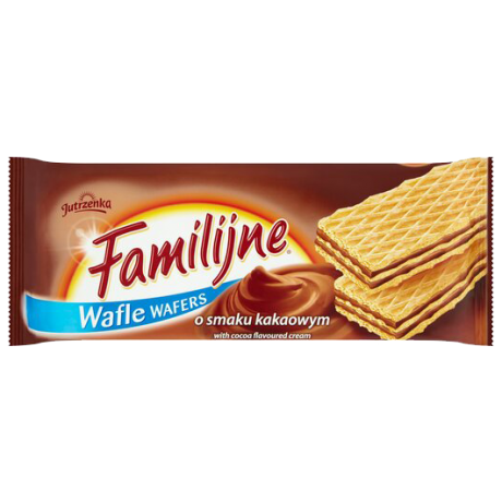 W85 Jutrzenka Familijne Wafle Kakaowe (24x180g)
