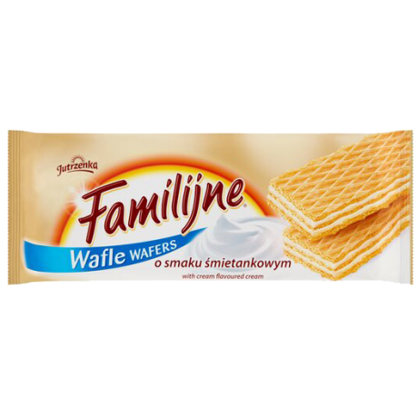 W90 Jutrzenka Familijne Wafle Smietankowe (24x180g)