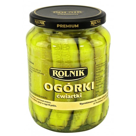 F19 Rolnik Ogorki Cwiartki (6x720ml)