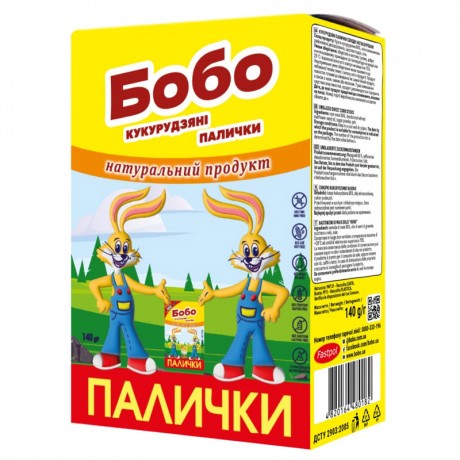 U55 BOBO UNGLAZED SWEET CORN STICKS FAMILY PACK 280G