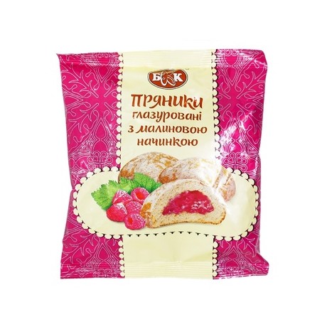 U66 GLAZED GINGERBREAD WITH RASPBERRY FILLING 22X190G