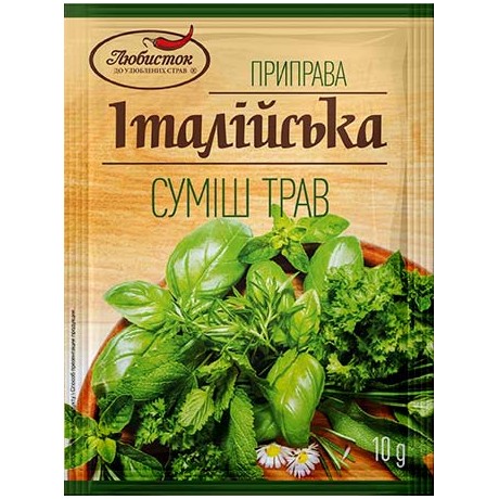 U68 SEASONING ITALIAN MIX OF HERBS TM LUBYSTOK 25X10G