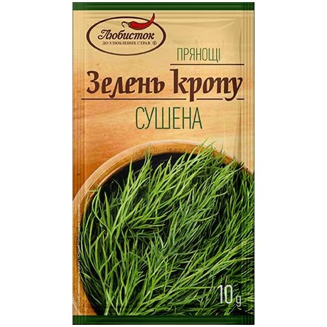 U74 Green Dill Dried TM Lubystok (20x10G)