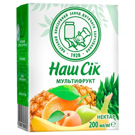 U107 NASH SOK MULTIFRUIT NECTAR PASTEURIZED 27X200ML