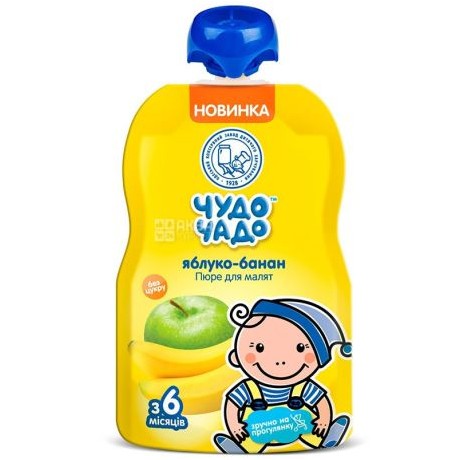 U131 CHUDO-CHADO BABY FOOD APPLE AND BANANA 16X90ML